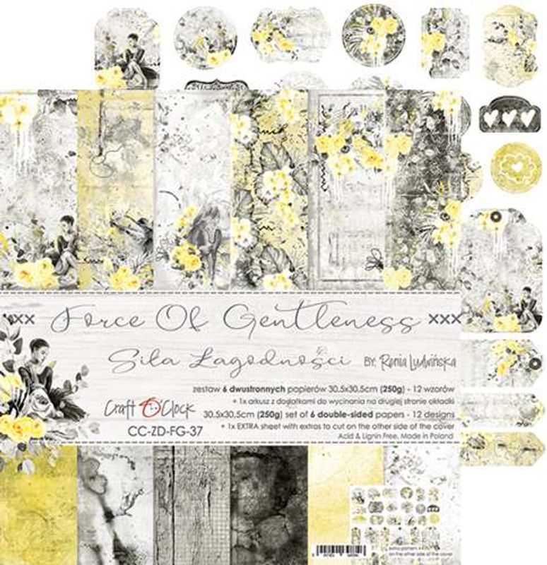 Craft O'Clock - Paper Collection Set 12"*12" Force Of Gentleness