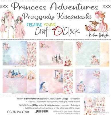 Craft O'Clock - Paper Collection Set 12"*12" Princess Adventures