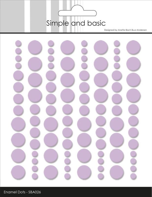 Simple and Basic Enamel Dots ”Light Purple”