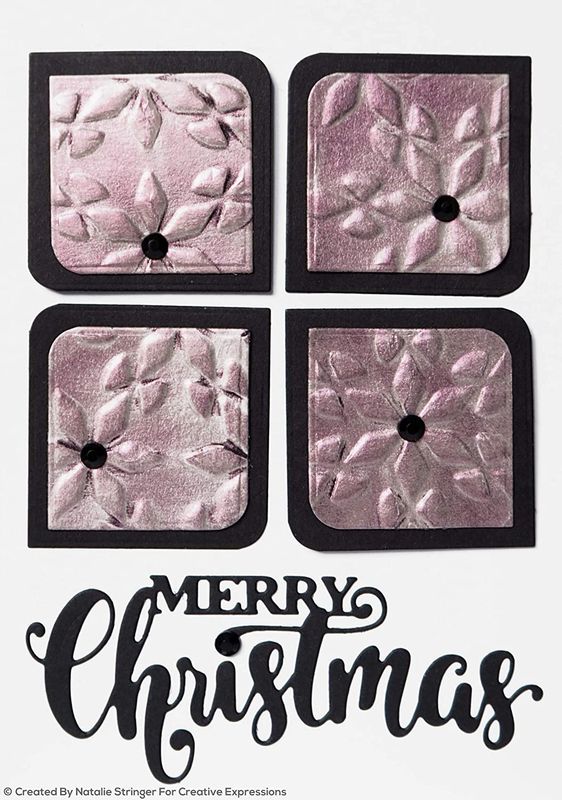 Creative Expressions 3D Embossingfolder "Diamond Poinsettias"