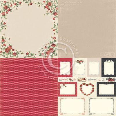 Pion Design - To my Valentine - 6 x 6 - Roses of love