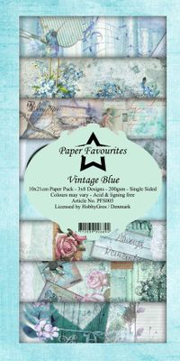 Paper Favourites - Slim Card - Vintage Blue