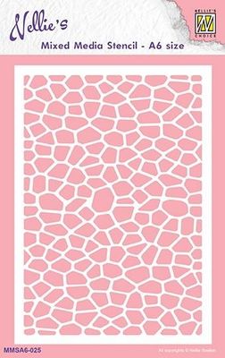 Mixed Media Stencil - Stone Pavement