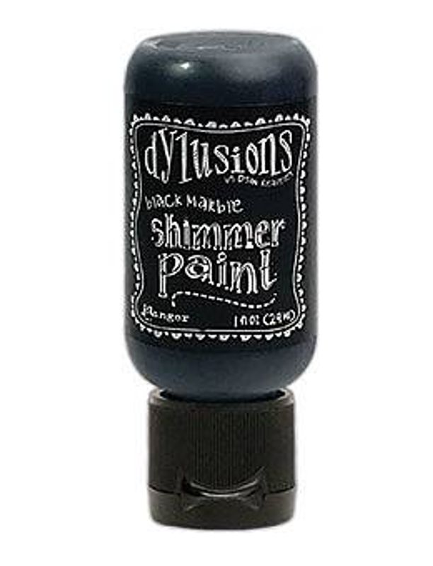 Dylusions Shimmer Paint - Black Marble