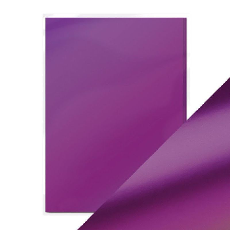 Tonic Studios Craft Perfect Mirror Card A4 - Purple Mist Satin