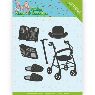 Yvonne Creations Dies - Funky Nanna & Grandpa - Grandpa Accessories