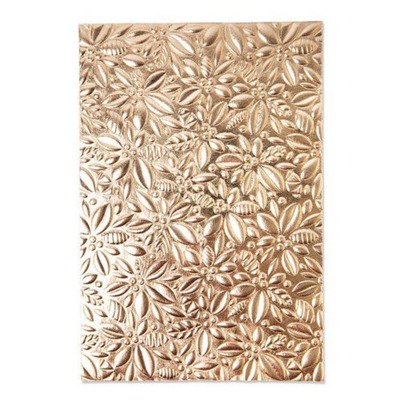 Sizzix 3-D Textured Impressions Embossing Folder - "Holly"