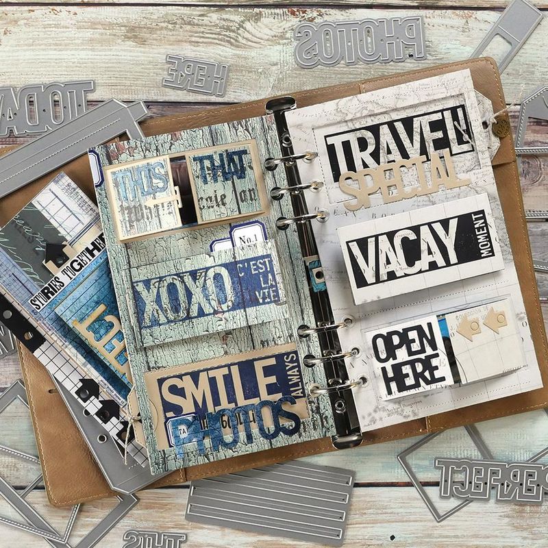 Elizabeth Craft Designs Dies - Planner Essentials 31 - Slider Pockets
