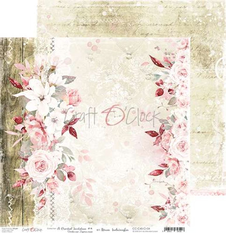 Craft O'Clock - Paper Collection Set 12"*12" A Cordinal Invitation