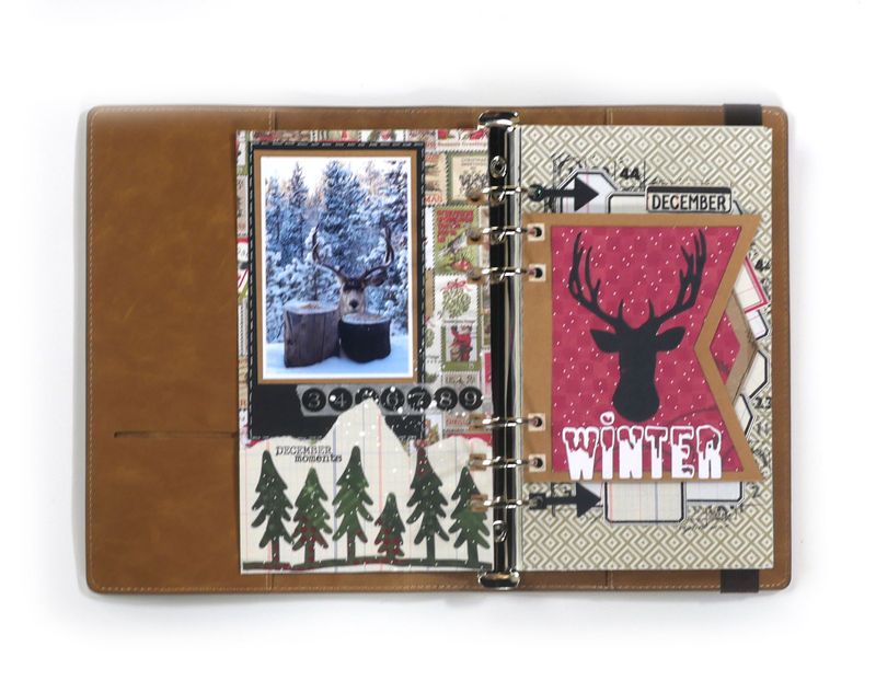 Elizabeth Craft Designs Dies - Planner Essentials 13 - Xmas Winter Insert
