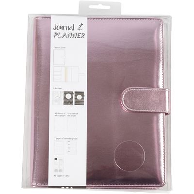 Journal / Planner / Kalender - Ringpärm Rosa