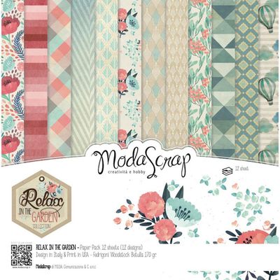 Moda Scrap - Relax in the Garden Collection Paperpad 12' x 12'
