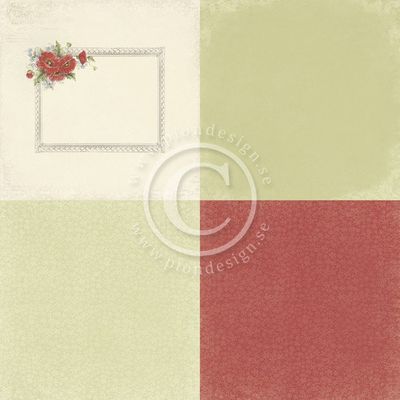 Pion Design - Flower Frames - Papaver 6x6