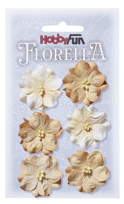 HobbyFun Florella Blommor - Beige