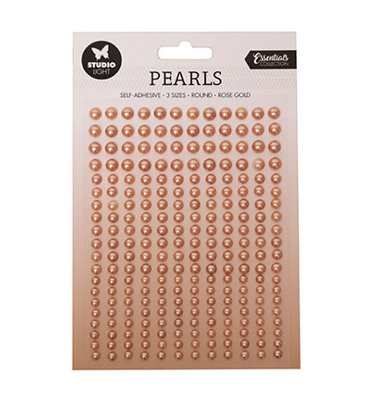 Studio Light Adhesive Pearls "Rose Gold Pearls"