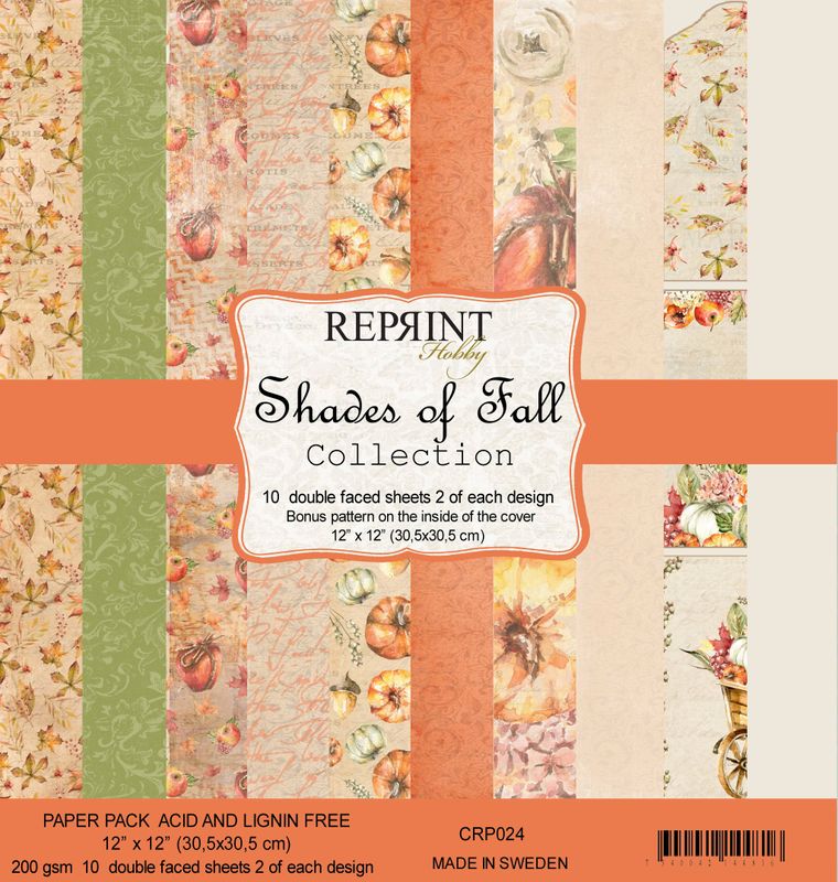 Reprint Hobby Paperpack 12 x 12 - Shades of Fall Collection
