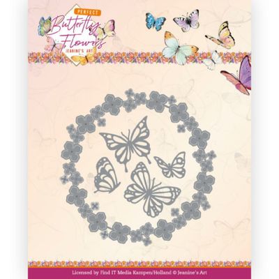 Jeanine's Art Dies Perfect Butterfly Flowers - Butterfly Wreath