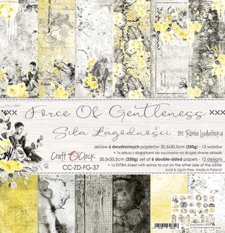 Craft O'Clock - Paper Collection Set 12"*12" Force Of Gentleness