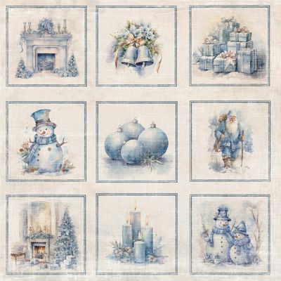 Papper Scrapbooking Reprint - Frozen Collection Tags - 12x12