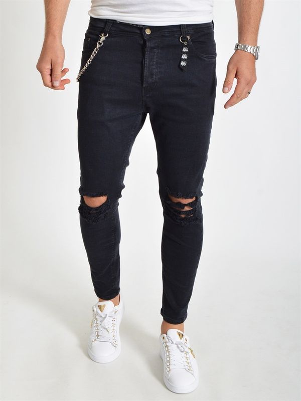 Ripped Jeans Washed Black