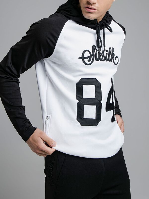Retro Sports Hoodie Black/White