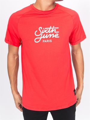 Raglan Logo Tee Red
