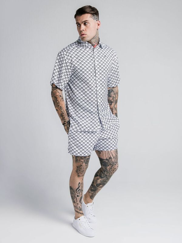 Monogram Resort Shirt White