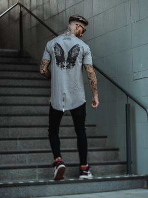 Fallen Angel Tee Mud Grey