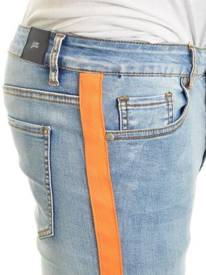 Orange Side Band Jeans