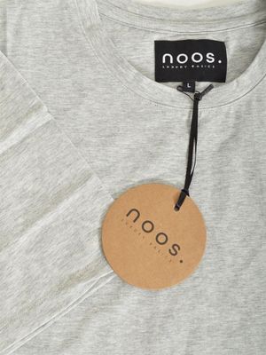 Athleisure Scoop Tee Grey Melange