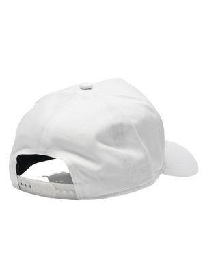 Floral Embroidery Cap White