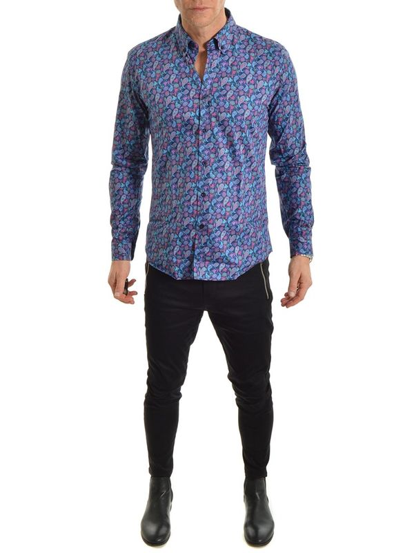 Joel Shirt Navy/Red