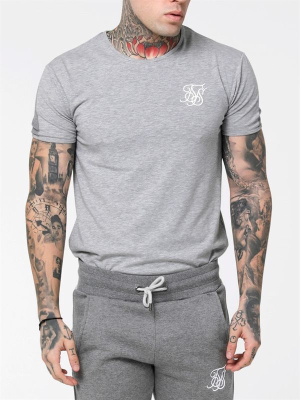 Contrast Industry Gym Tee Grey