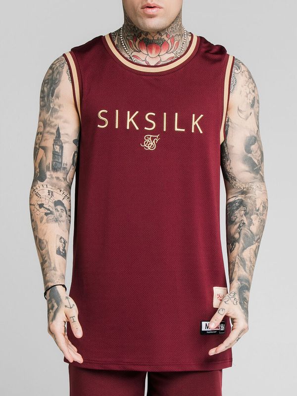Signature Basketball Vest  Burgundy/Gold