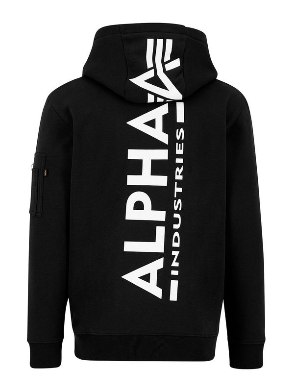 Back Print Hoody Black