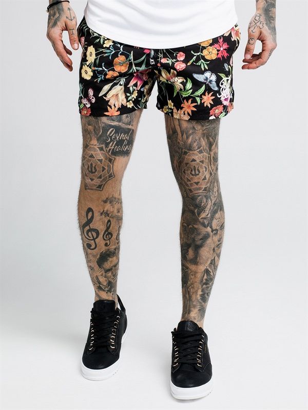 Secret Garden Swim Shorts Black