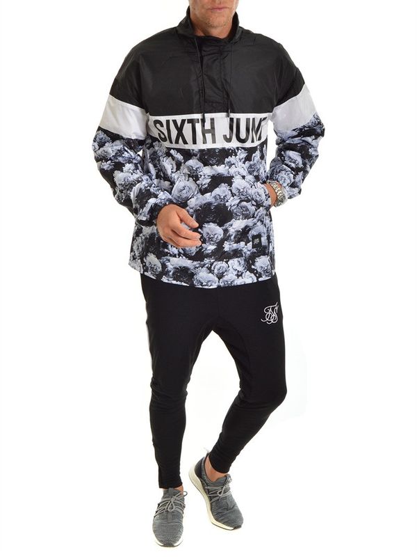 Flower Anorak Black/White
