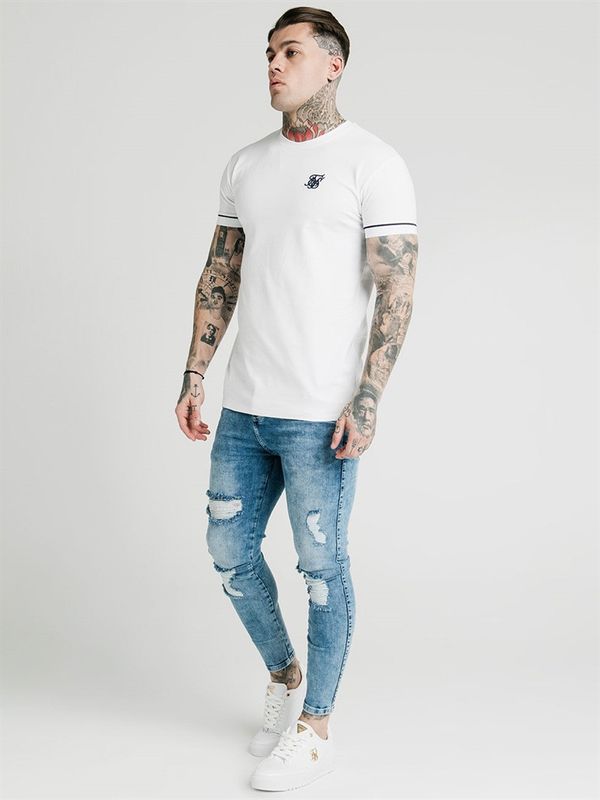 High Collar Tee White