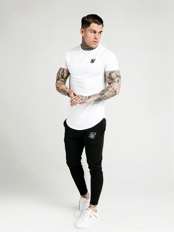 DA Curved Hem Gym Tee White