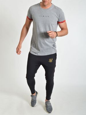 Rose Sleeves Tee Grey