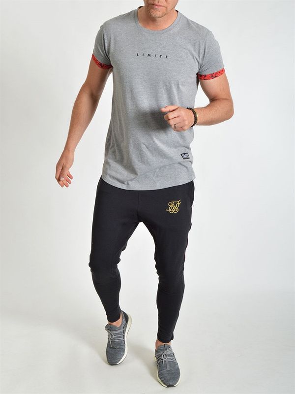 Rose Sleeves Tee Grey