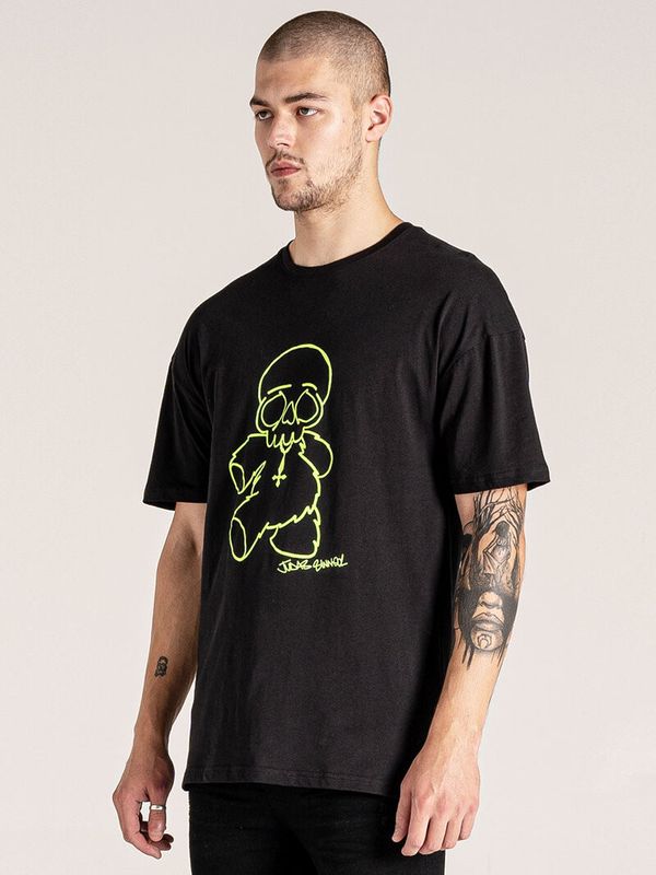 Original Sin Bear Print Tee Black