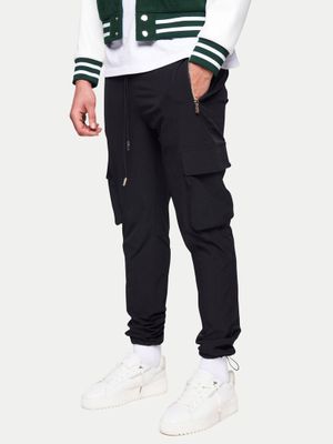 Technical Smart Cargo Pants Black