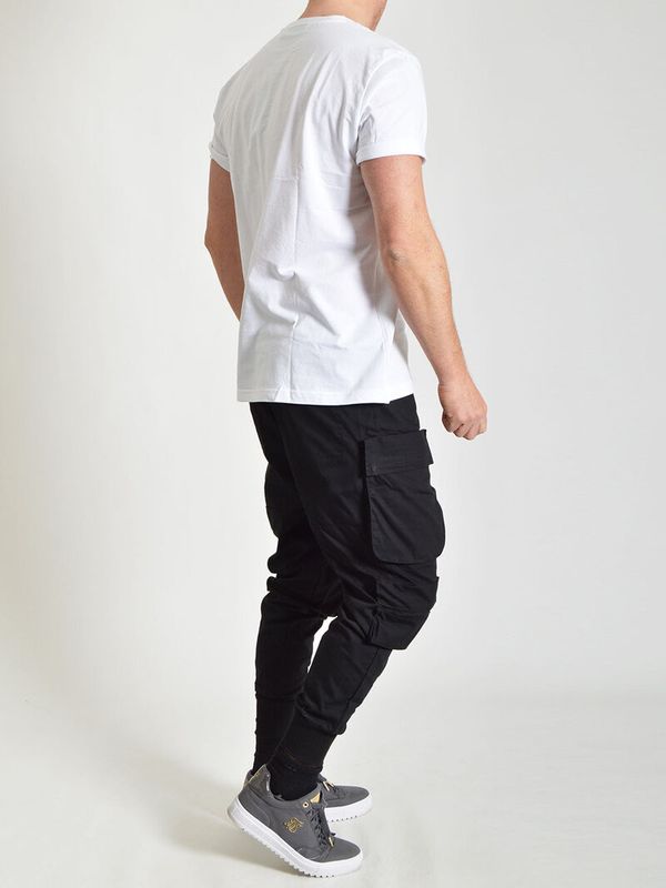 Emblem Tee White/Sunset Pink