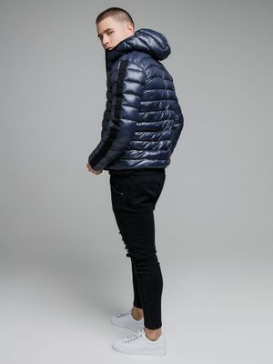 Light Weight Bubble Jacket Navy