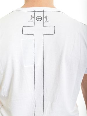 Praying Skeleton Tee White