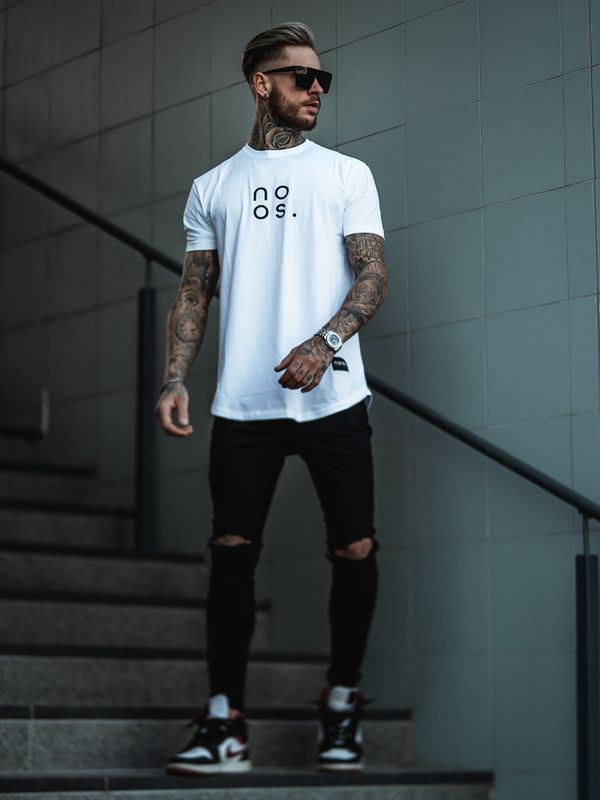Gym Scoop Tee White