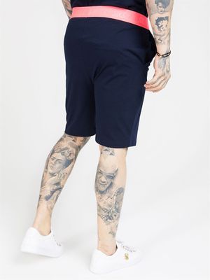 Neon Tech Shorts Navy/Pink