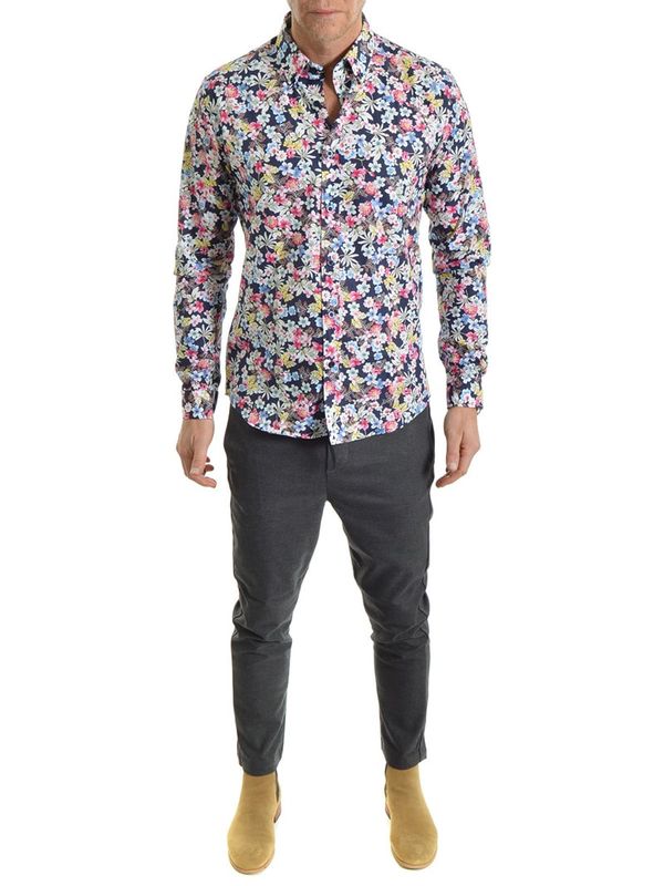 Joel Shirt Navy/Pink