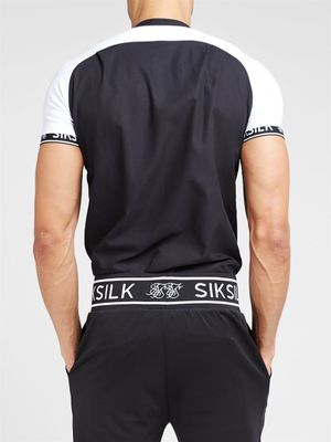 Oxford Raglan Tech Shirt Black/White